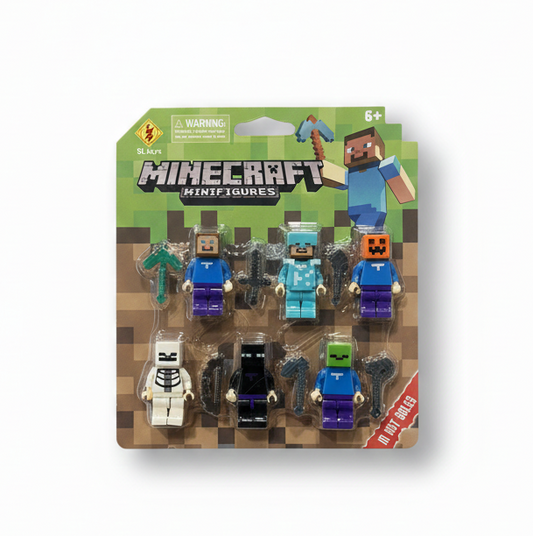 Mini figuras de personajes de Minecraft