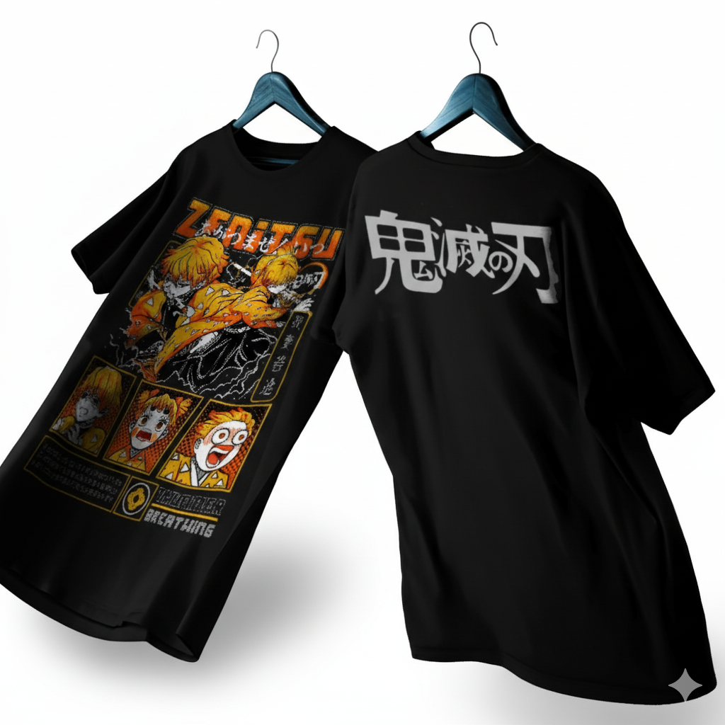 Polera de Zenitsu de Demon Slayer