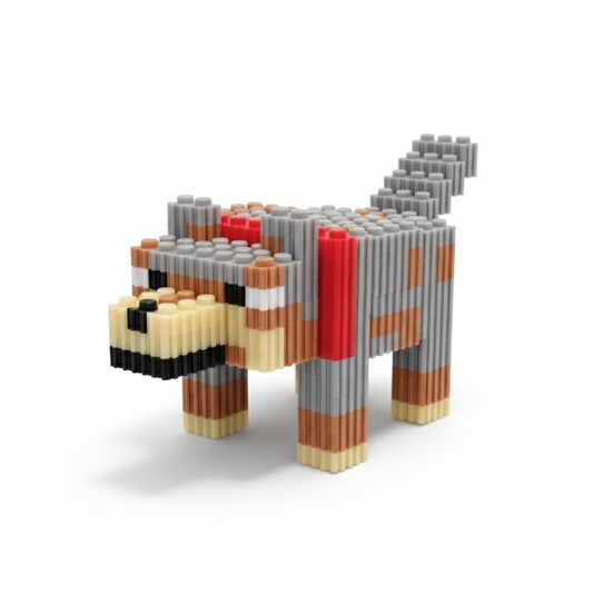 Pixel Minecraft - Lobo