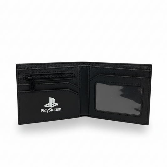 Billetera con diseño de control de PlayStation