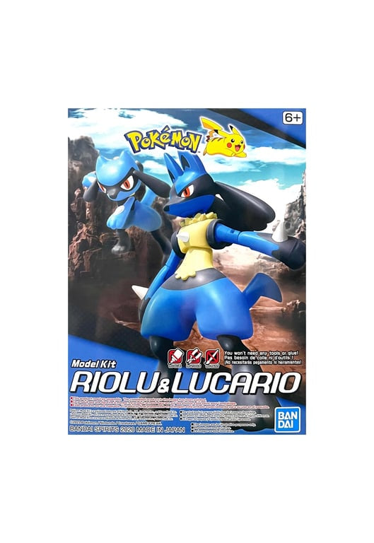 MODEL KIT POKEMO RIOLU & LUCARIO BANDAI HOBBY