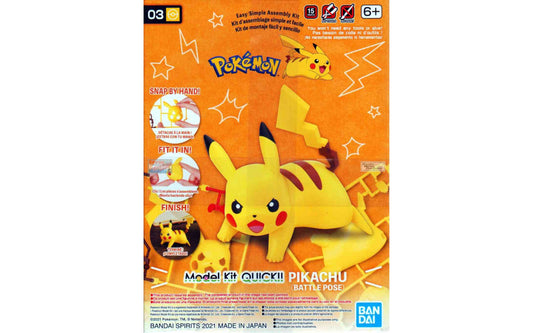 Model kit quick Pokemon Pikachu battle pose