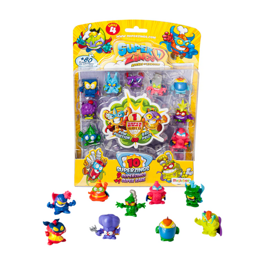 Pack de Figuras 10 unidades Serie 4
 (9 Superzings + 1 Super Rare)