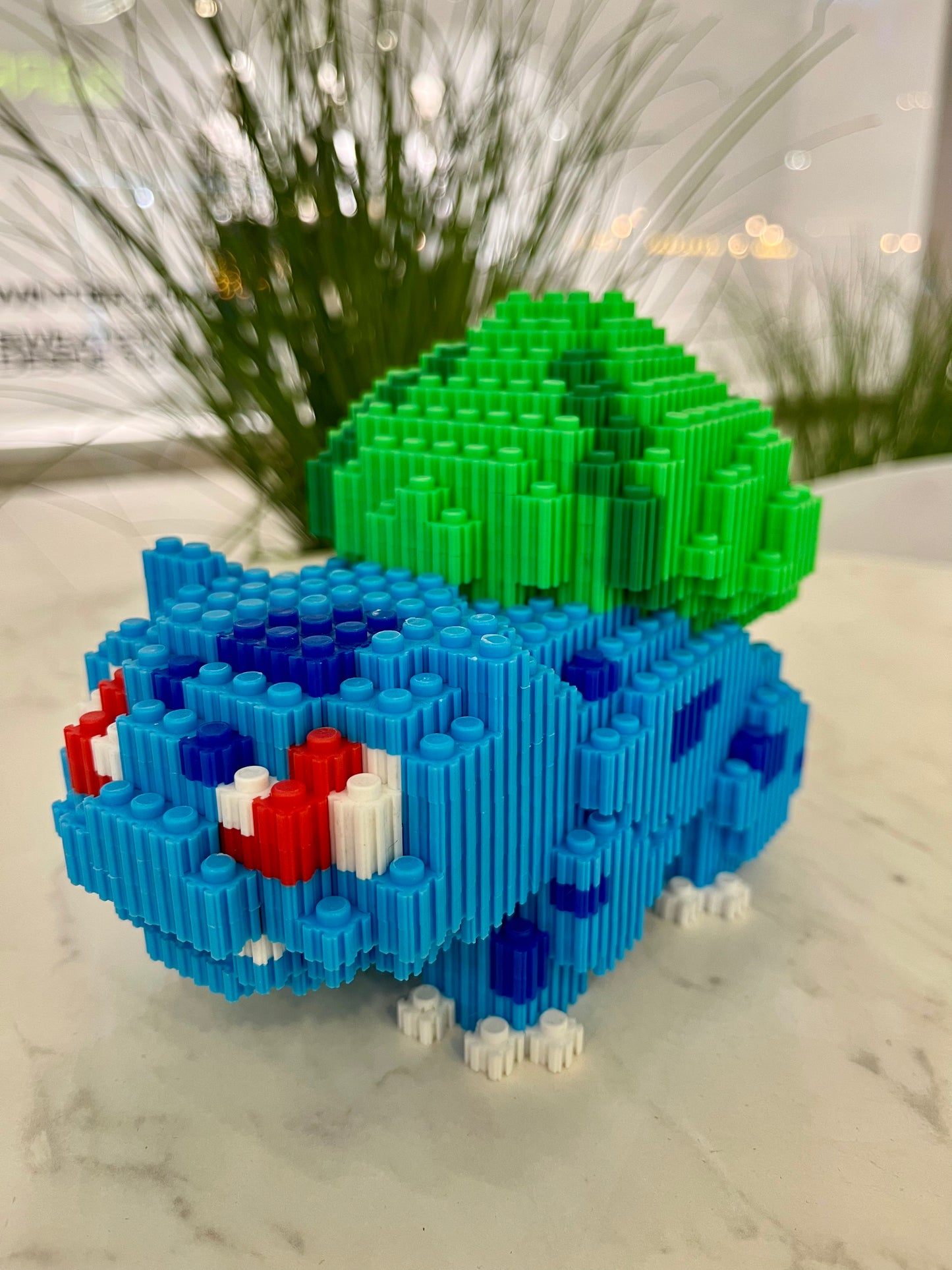 Figura pixel armable de Bulbasaur de Pokémon