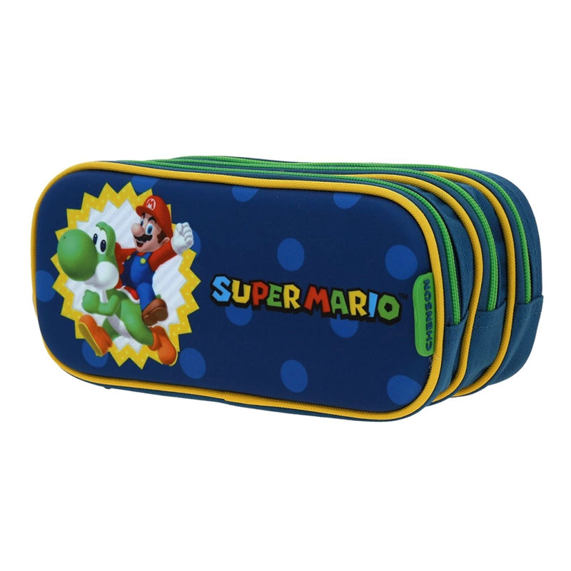 Estuche triple Súper Mario Bros con Ypshi