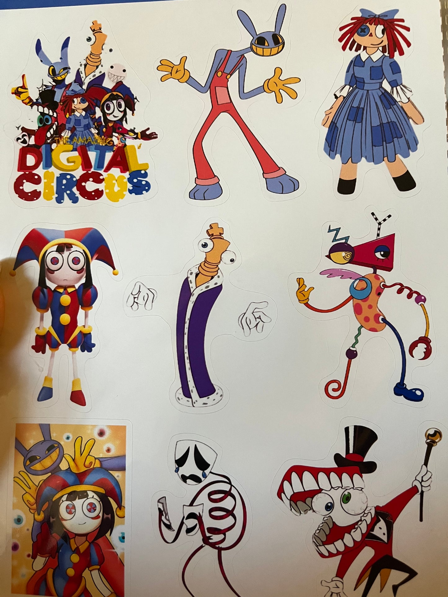 Digital Circus Hoja Stickers