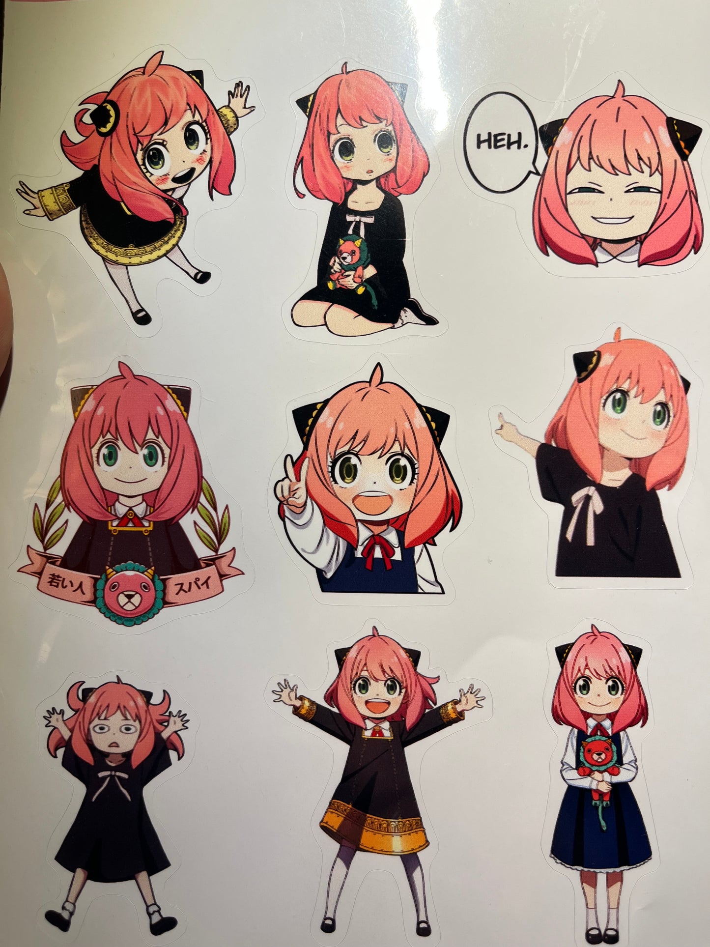 Anya Spy x family Hoja Stickers