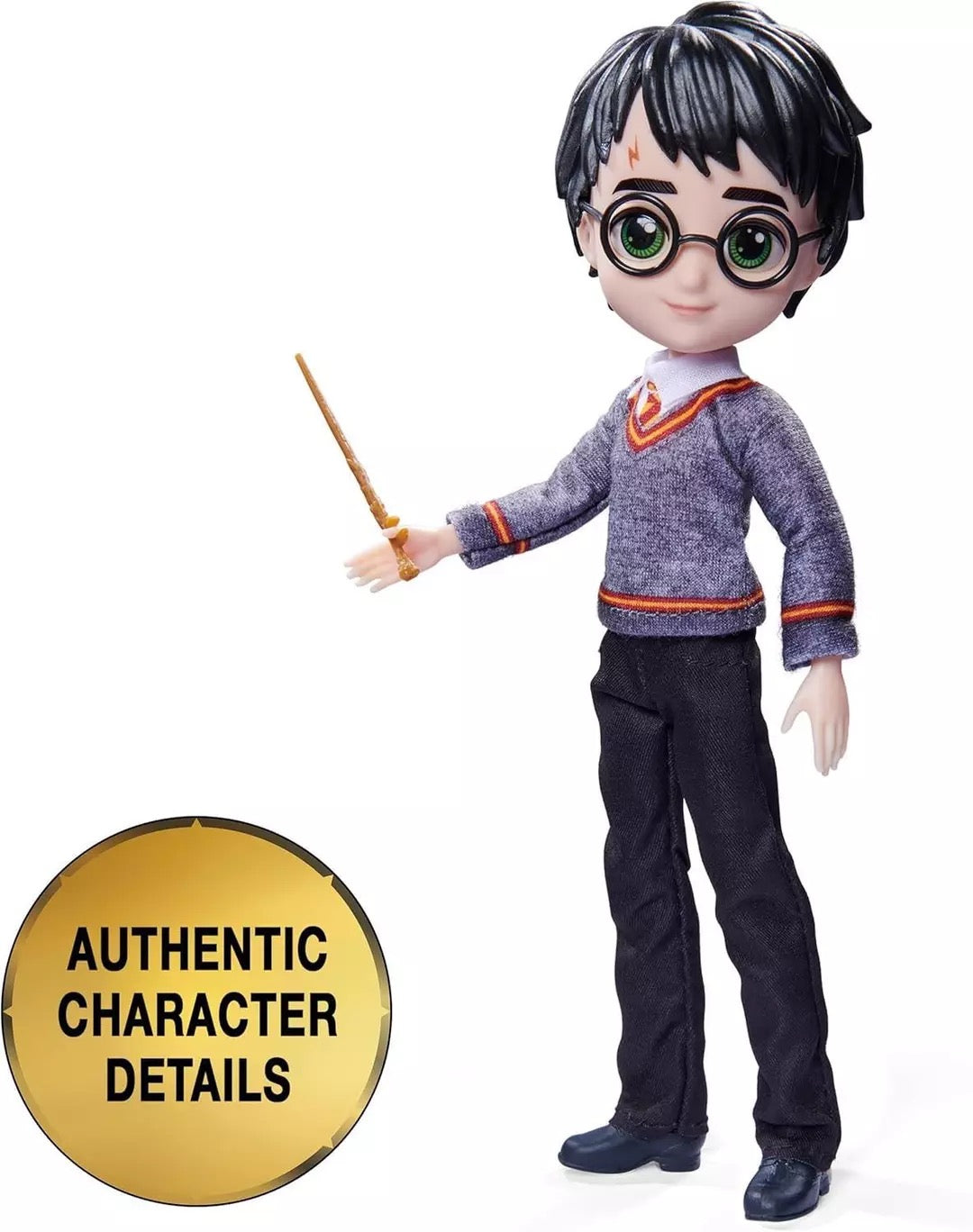 Muñeco Harry Potter 20 Cm Articulado Incluye Varita