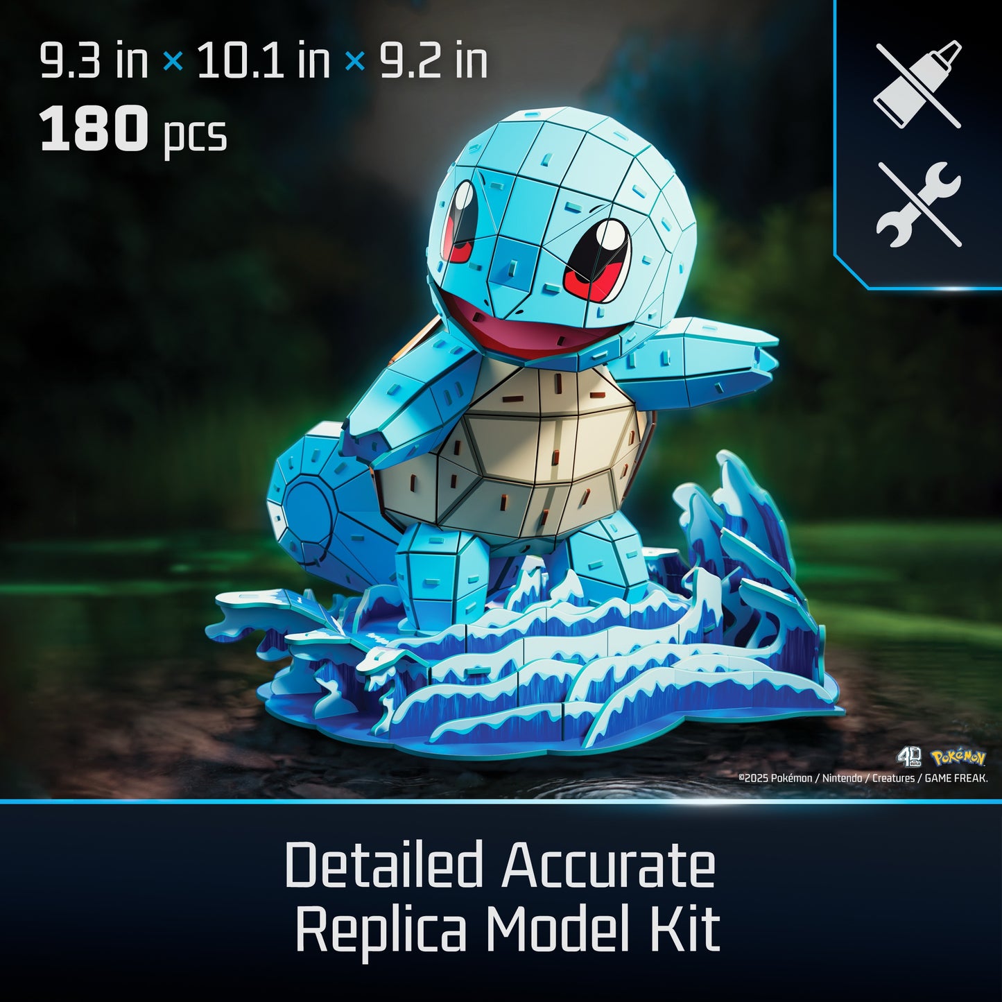 Kit de Rompe Cabezas 3D 4D Pokémon Squirtle