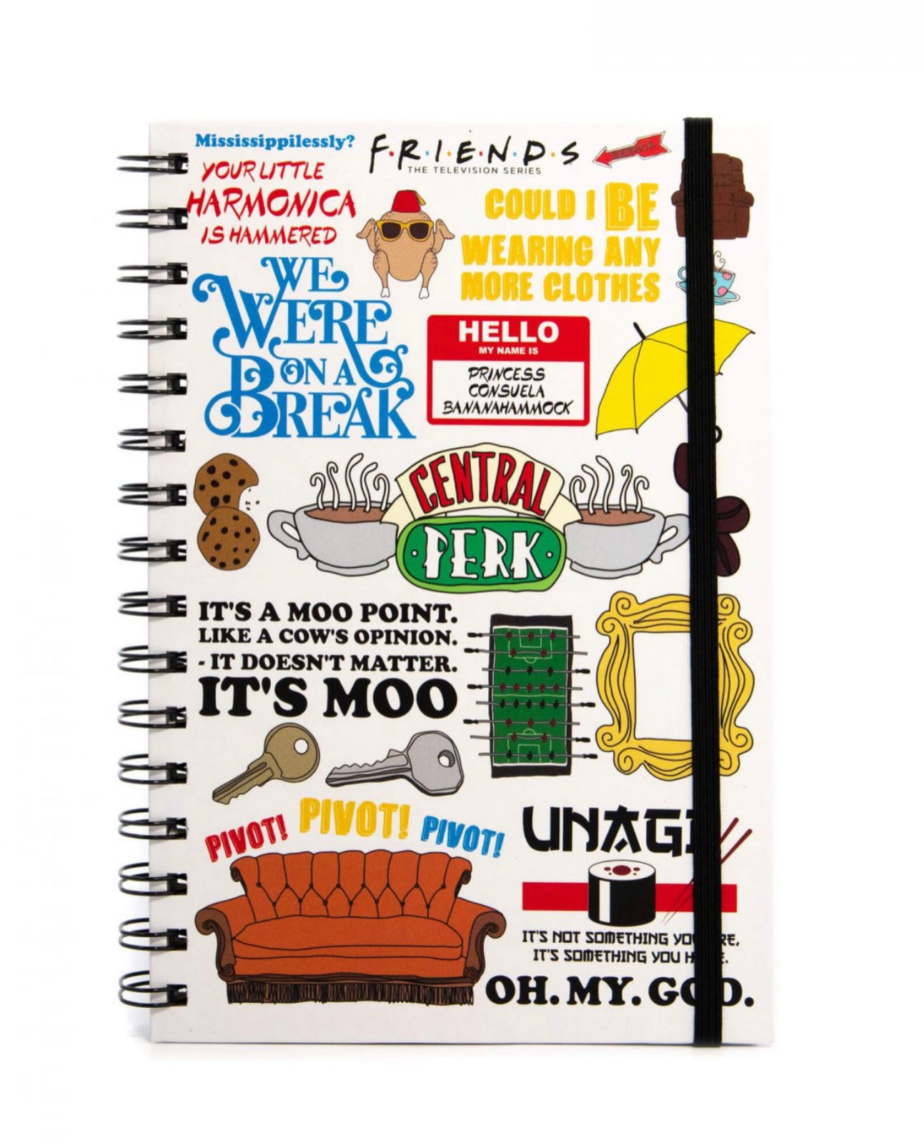 Libreta A5 Friends «The One With the Quotes»
