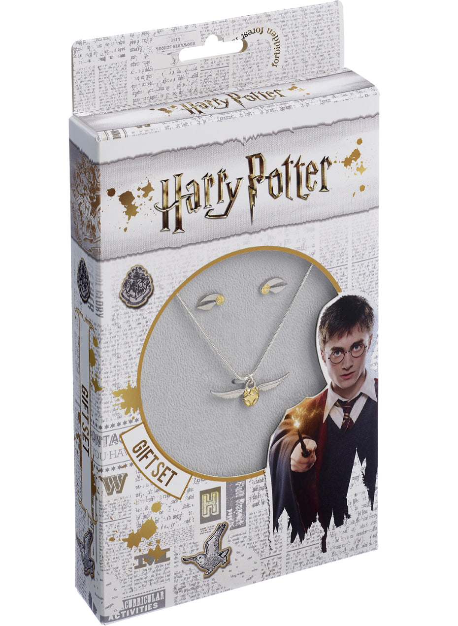 Set Collar y Aros Golden Snitch Harry Potter