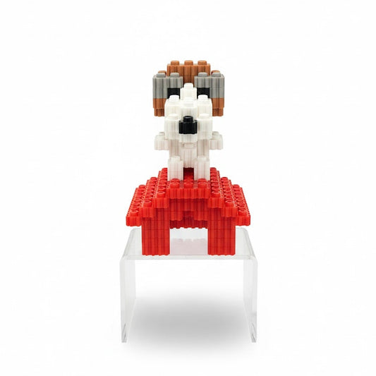 Figura Pixel 3D Snoopy sobre su Casa - Peanuts