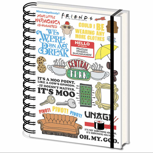 Libreta A5 Friends «The One With the Quotes»